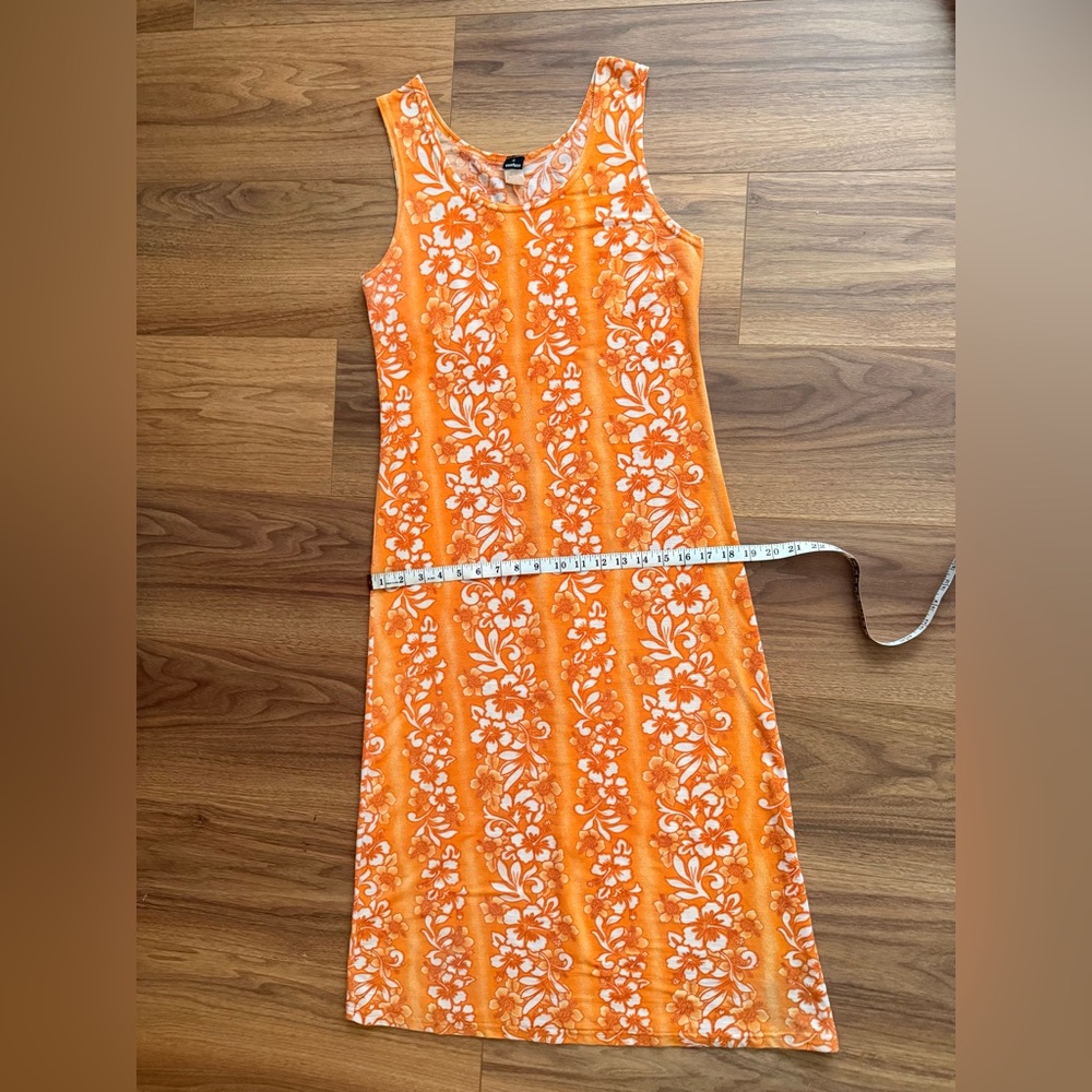 Vintage Y2K Hawaiian i Confess
Orange Floral Sleeveless Maxi Dress
Womens Size M - Picture 9 of 9
